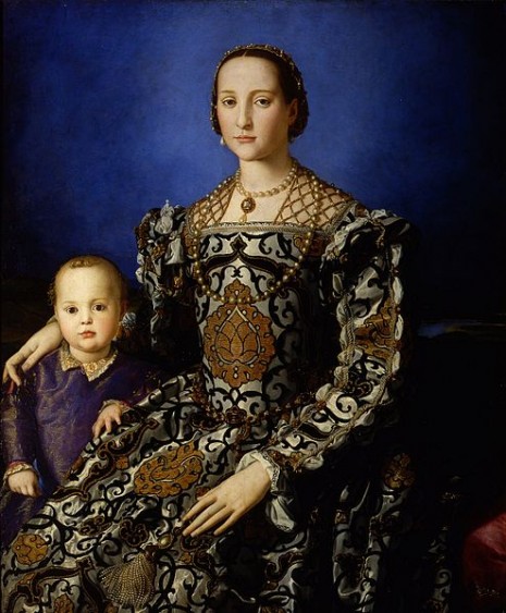 Eleanor of Toledo with her son Giovanni, painted by Bronzino in 1545