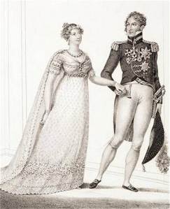 Princess Charlotte and Prince Leopold on their wedding day