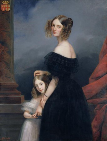 Anne-Louise_Alix_de_Montmorency,_with_her_daughter,_c.1840