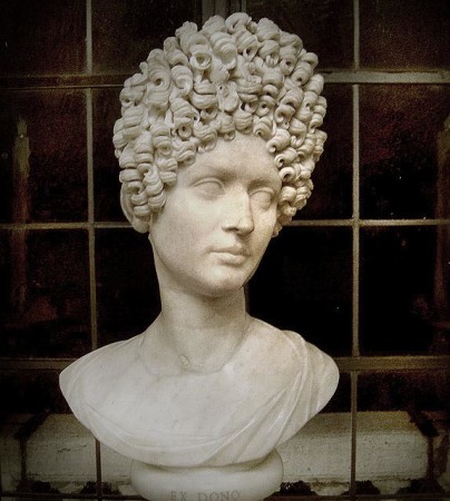 Flavia statue, which Ms. Stephens describes as a "mullet from hell"