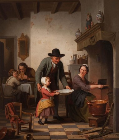 Basile_de_Loose_-_Wafels_bakken