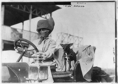 This one's from Library of Congress--one of my favorite driving costume pix