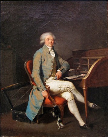 Robespierre at his desk.